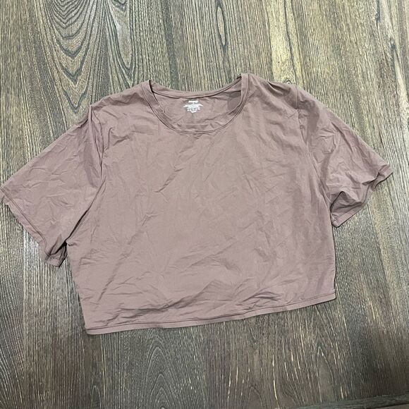 SKIMS Tops - NWT Skims Fits Everybody Super Cropped T-Shirt Crewneck Short Sleeve Umber 4X